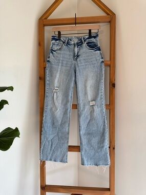 art class Light Blue Distressed Straight Leg Jeans